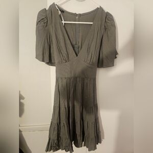 Elegant Gray Women's Dress